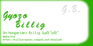 gyozo billig business card